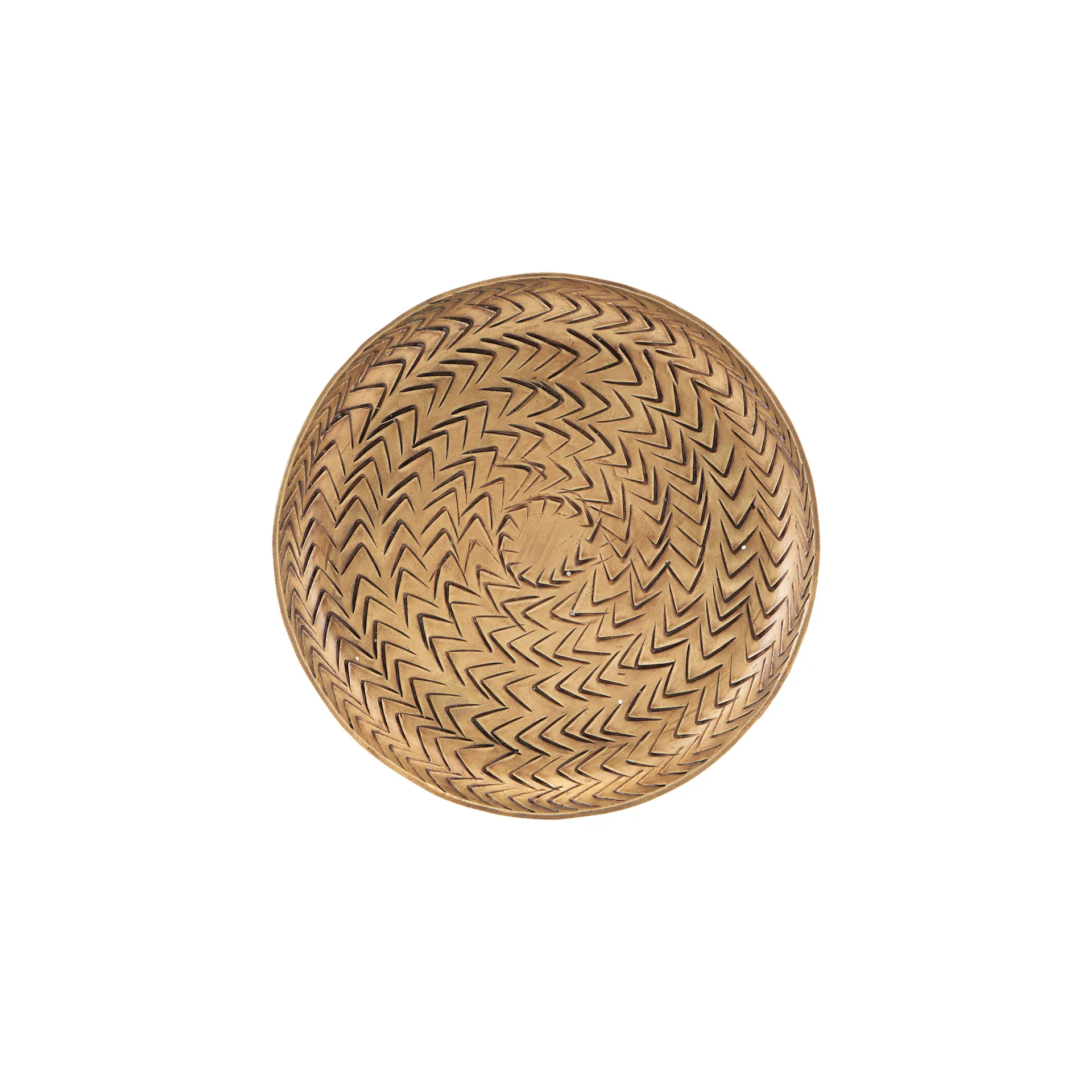 Rattan Tablett Messingfinish, 12cm House Doctor