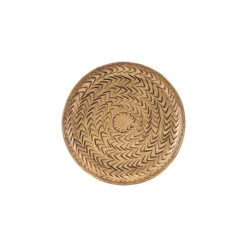 Rattan Tablett Messingfinish - 12cm - House Doctor