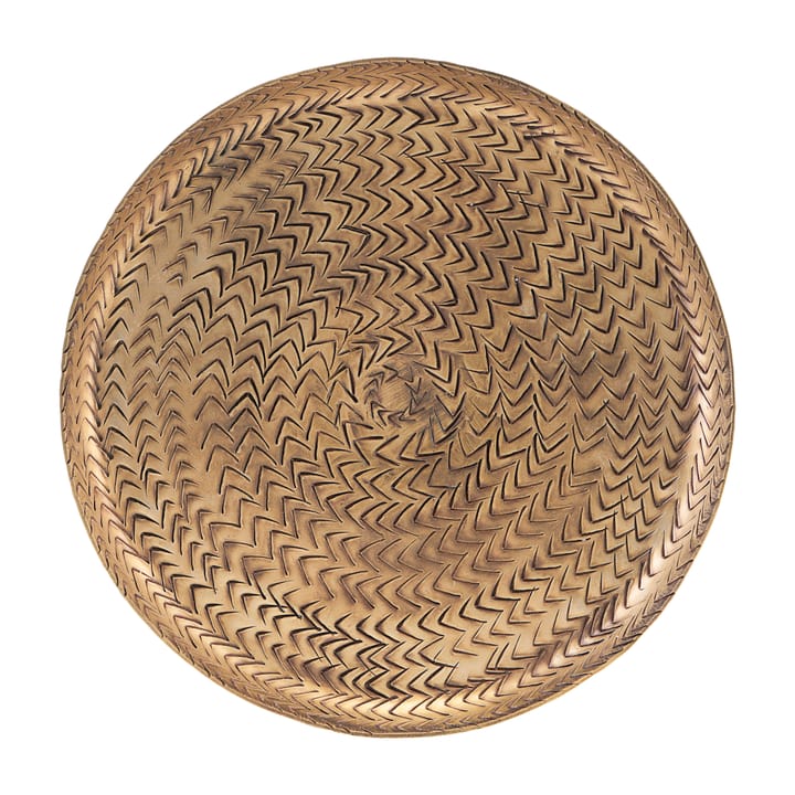 Rattan Tablett Messingfinish, 20cm House Doctor