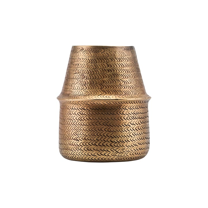 Rattan Topf Ø19 cm, Messing House Doctor