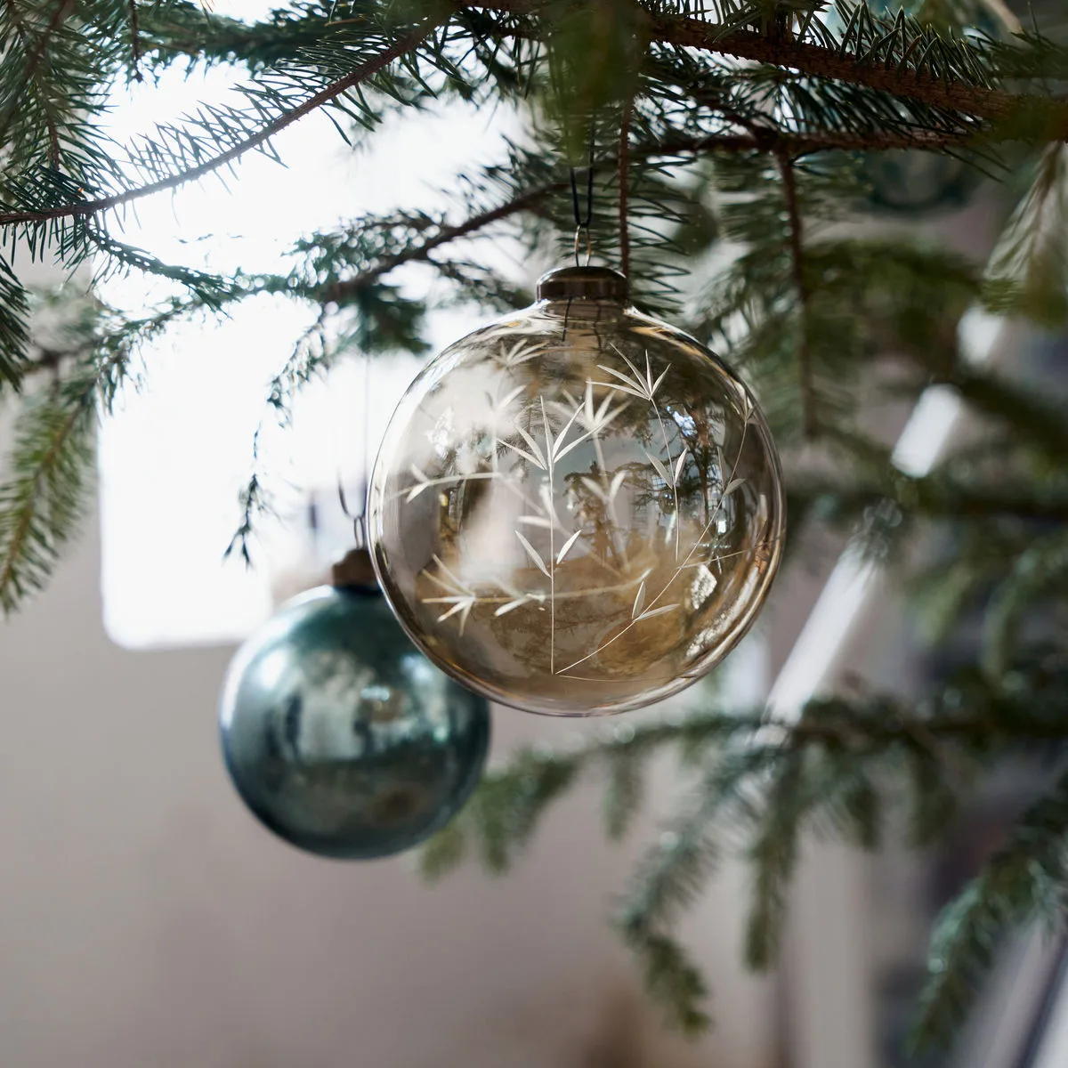 Rayn Weihnachtsbaumkugel Ø10cm, Braun House Doctor