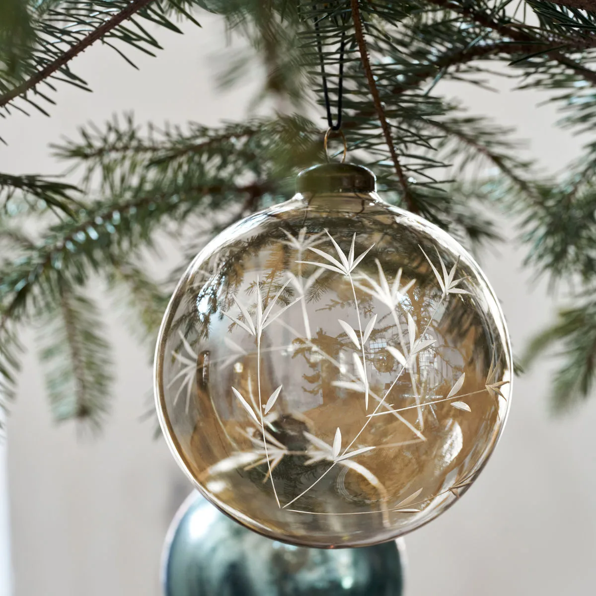 Rayn Weihnachtsbaumkugel Ø10cm, Braun House Doctor