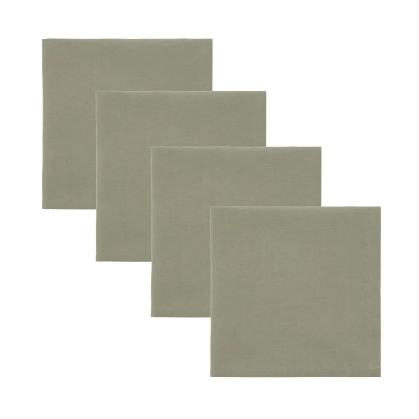 Real Servietten 40x40 cm 4er-Pack, Olivgrün House Doctor