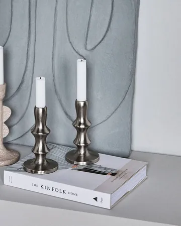 Reese Kerzenhalter 2-teilig - Silberfinish - House Doctor