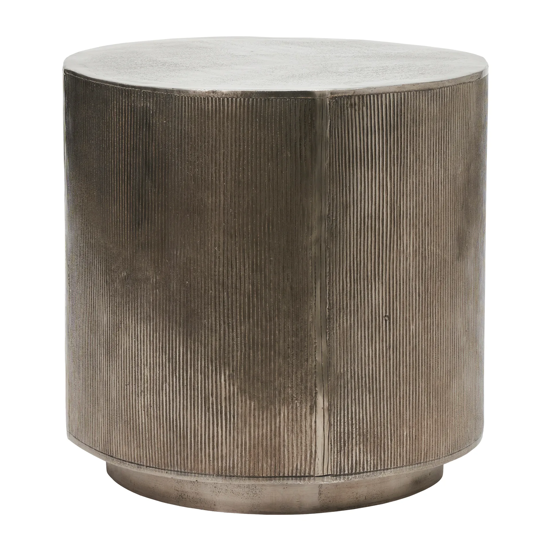 Rota Couchtisch 50cm, Gebürstetes Silber House Doctor