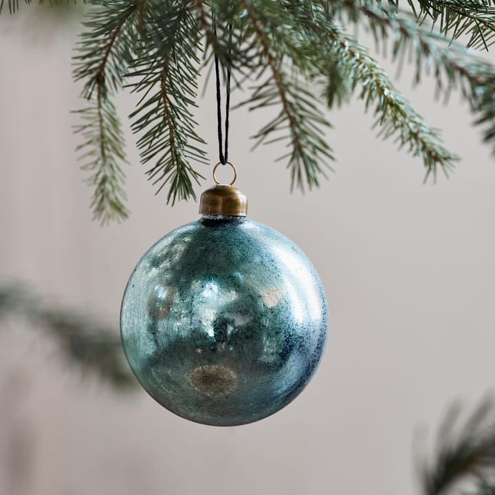 Runy Weihnachtsbaumkugel Ø8cm 2 Teile, Hellblau House Doctor