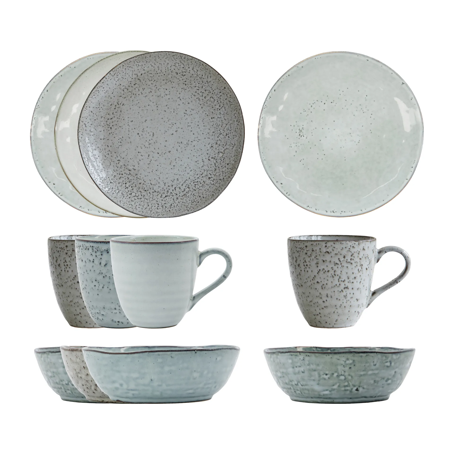 Rustic brunch kit 12 Teile, Grau-blau House Doctor