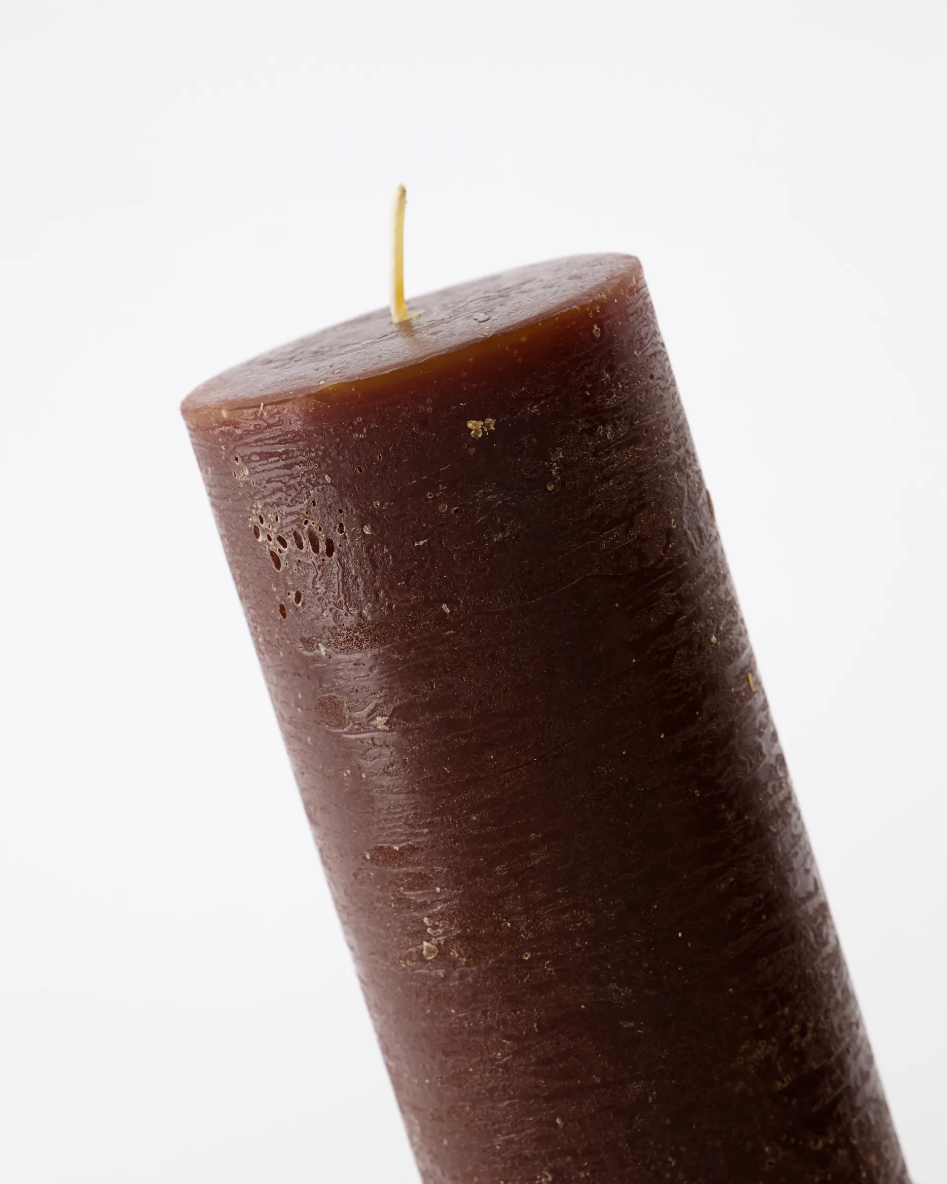 Rustic Wax Blockkerze 15cm 2er Pack, Cognac House Doctor