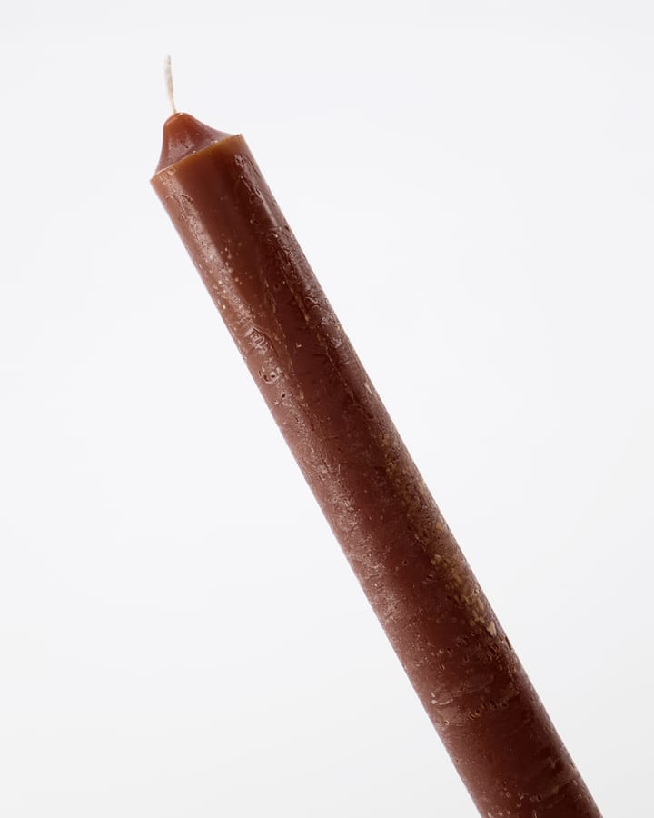 Rustic Wax Kerze 25cm 8er Pack, Cognac House Doctor