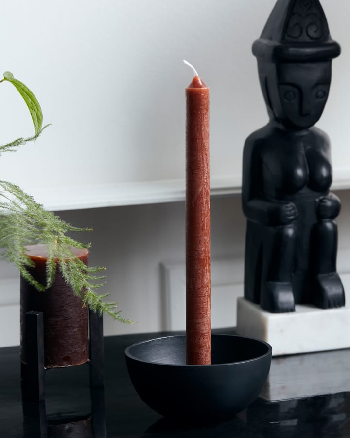 Rustic Wax Kerze 25cm 8er Pack, Cognac House Doctor