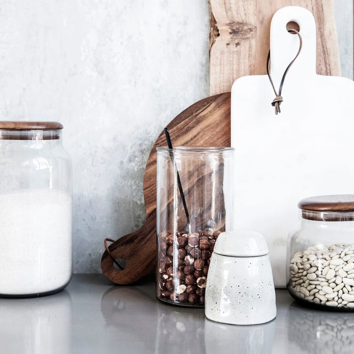 Rustic Zuckerschale, Grau-blau House Doctor