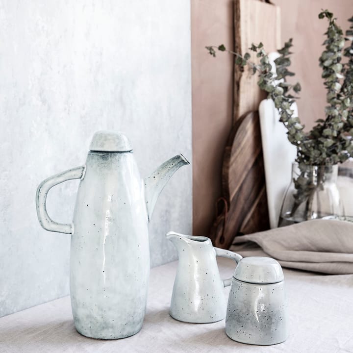 Rustic Zuckerschale, Grau-blau House Doctor