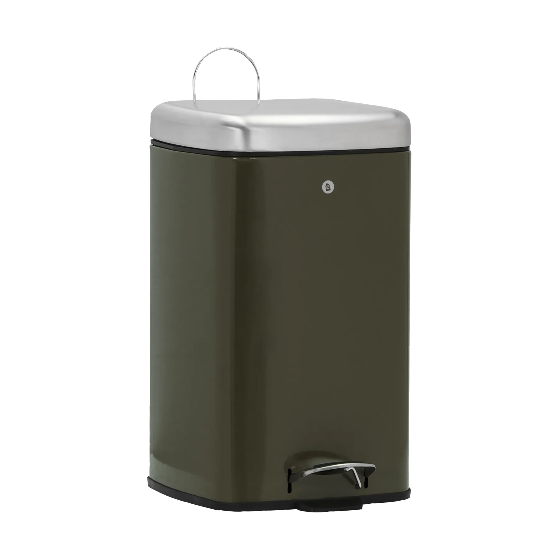 Schwarzer Papierkorb, Deep green, 27x36x46 cm House Doctor