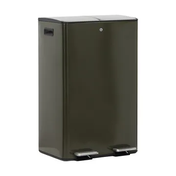 Schwarzer Papierkorb - Deep green, 46x35,5x71 cm - House Doctor