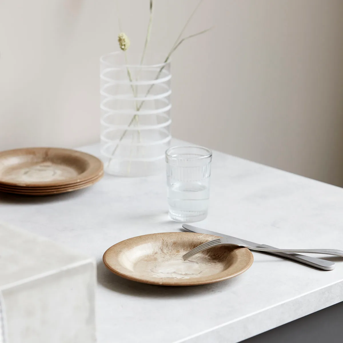 Serveur kleiner Teller 18cm 4er Pack, Gold House Doctor