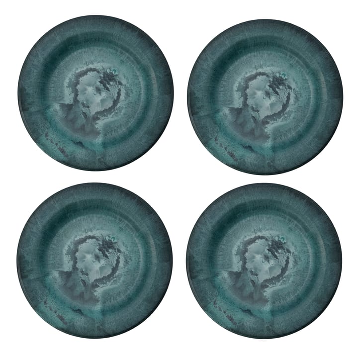 Serveur kleiner Teller 18cm 4er Pack - Grün - House Doctor