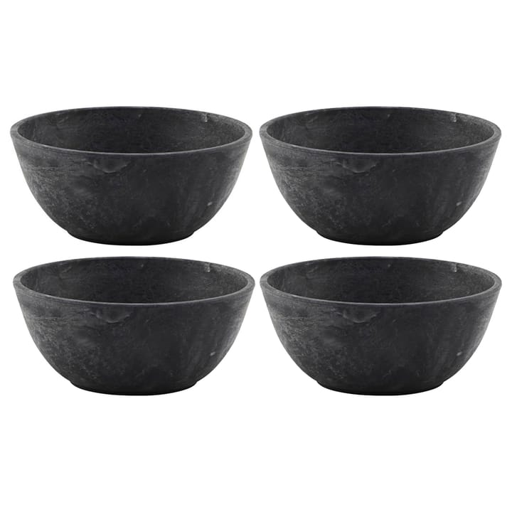 Serveur Schale 13cm 4er Pack, Schwarz House Doctor