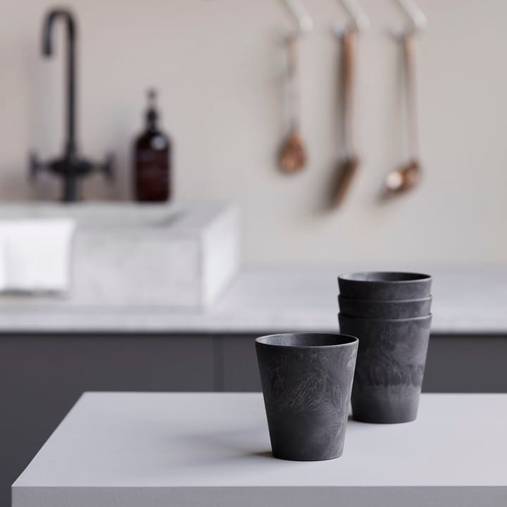 Serveur Tasse 4er Pack, Schwarz House Doctor