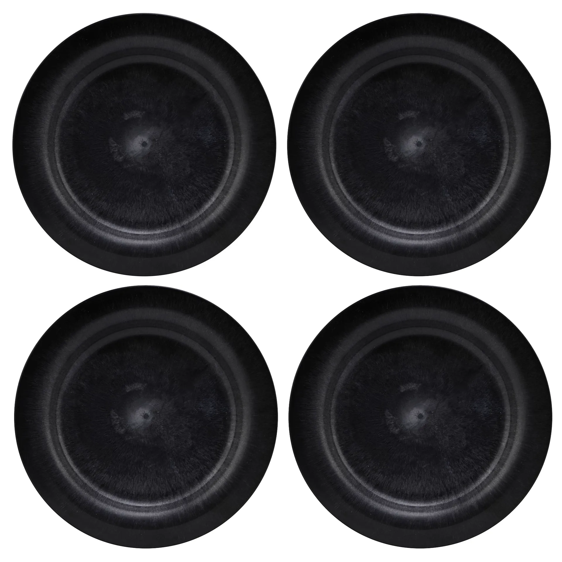 Serveur Teller 24cm 4er Pack, Schwarz House Doctor