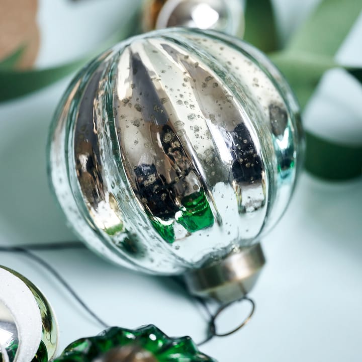 Shim Christbaumkugel Ø10 cm, Silver House Doctor