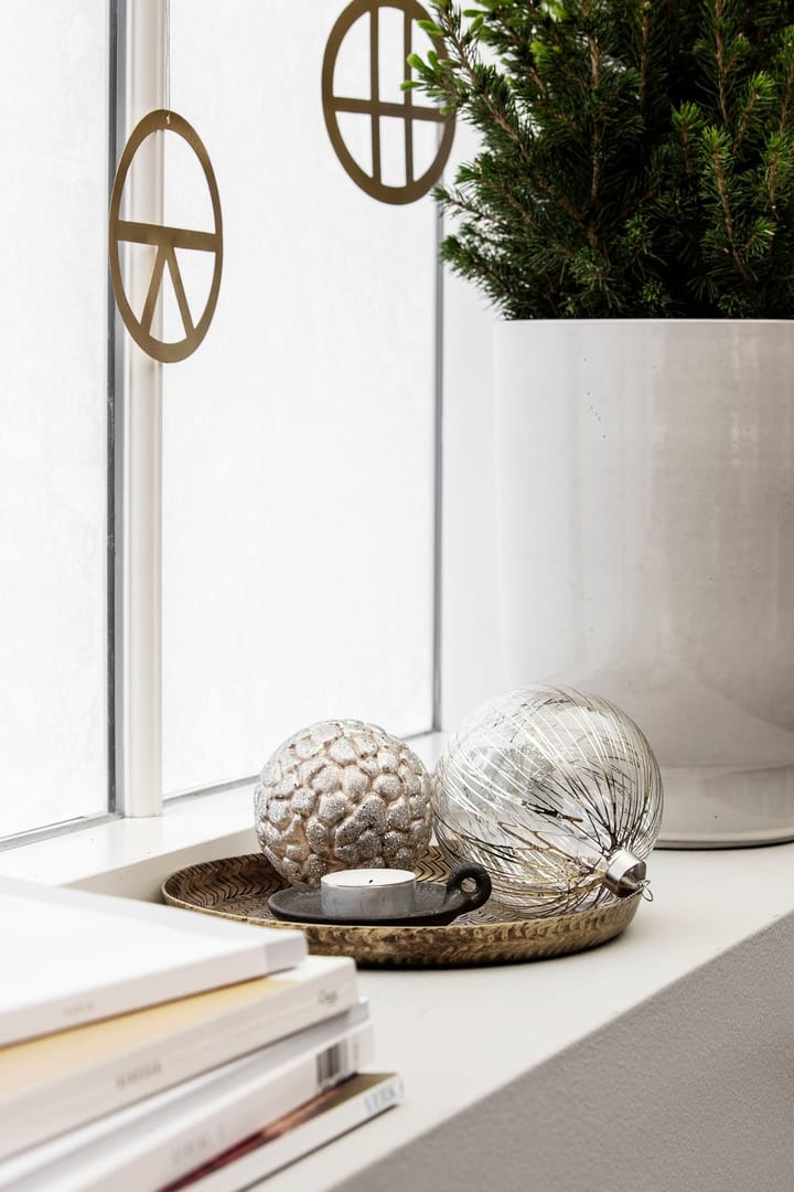 Silver lines Weihnachtskugel, Silber House Doctor