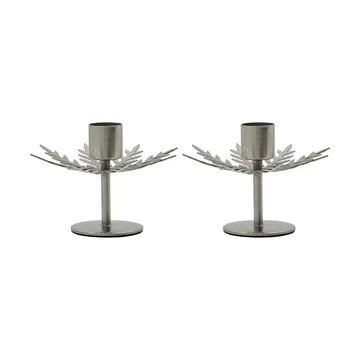Snowflake Kerzenhalter 2er Pack - Silver finish - House Doctor
