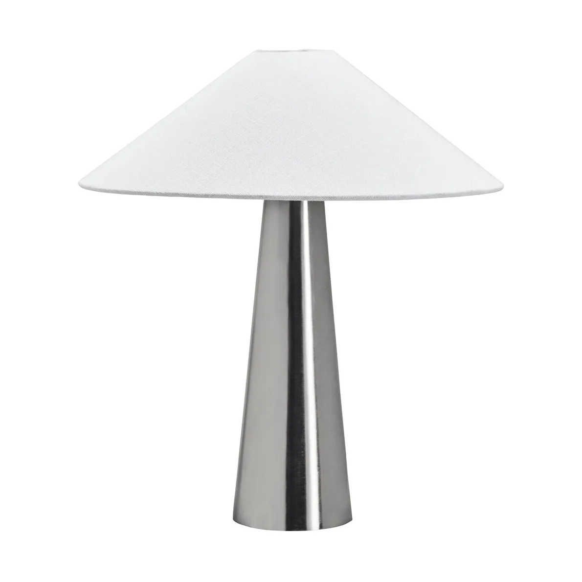 Soffi Tischlampe, Gebürstet Silber-Off-White, Ø42x48 cm House Doctor