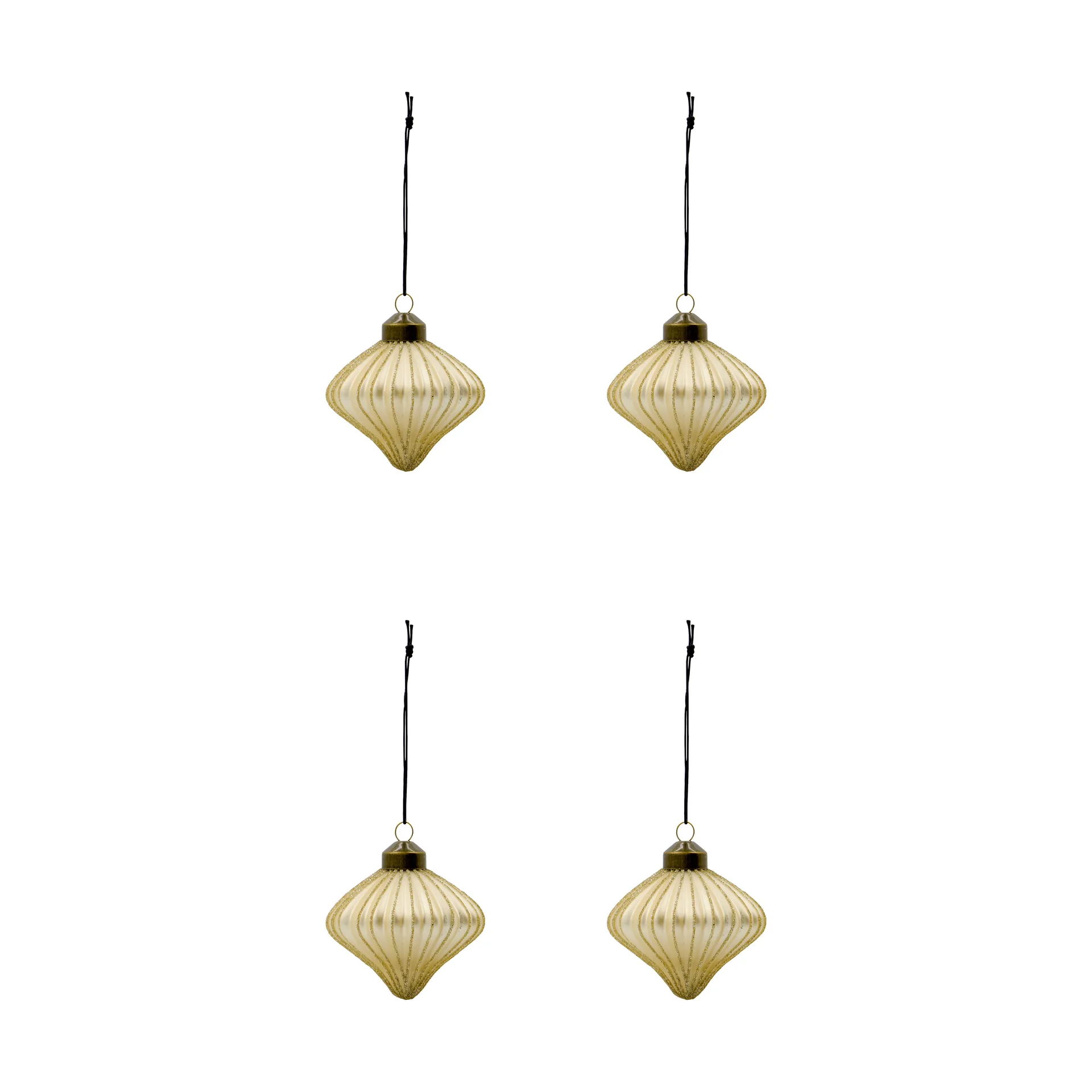Spin Weihnachtshänger 4er Pack, Champagner House Doctor