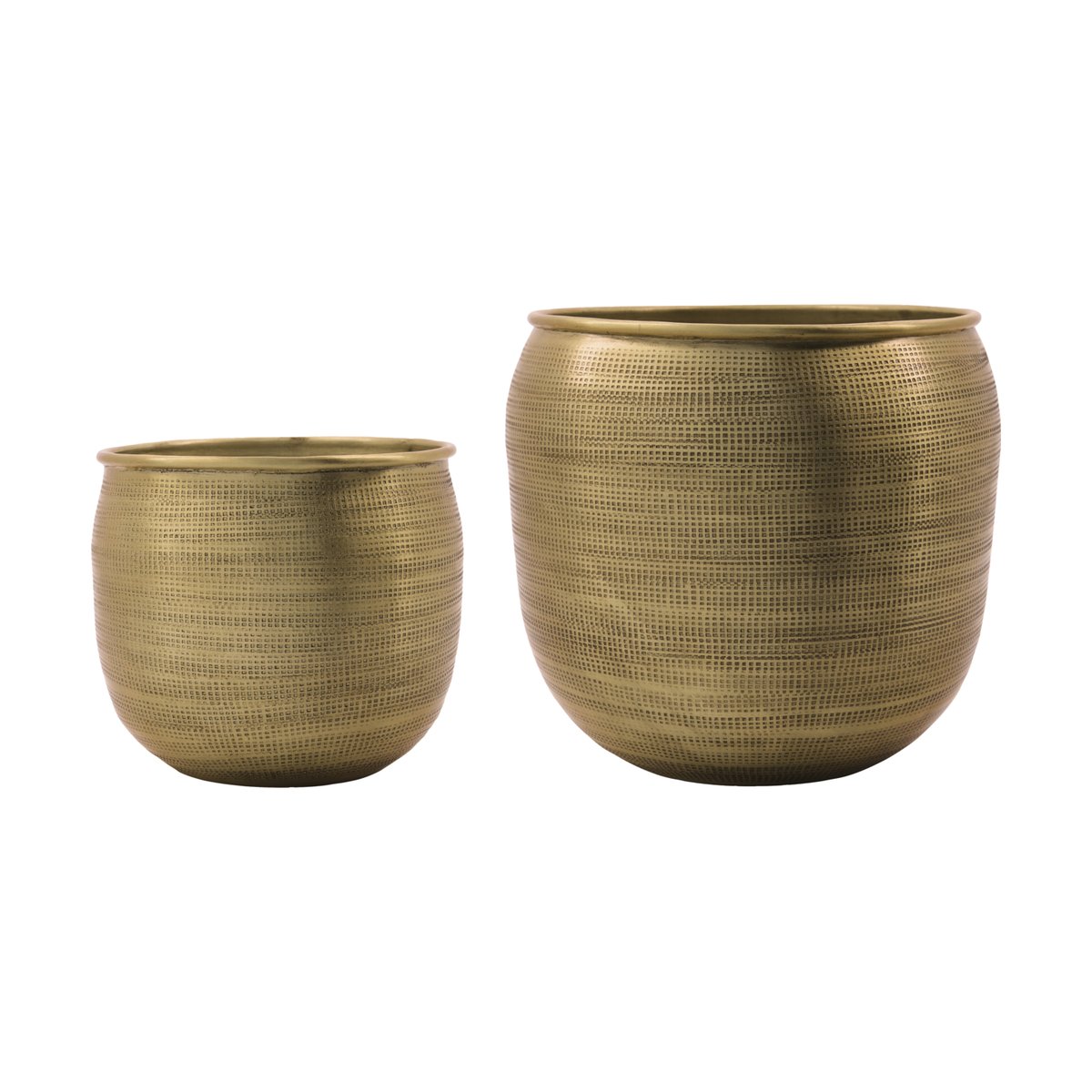 House Doctor Spot Blumentopf 2-teilig Gold