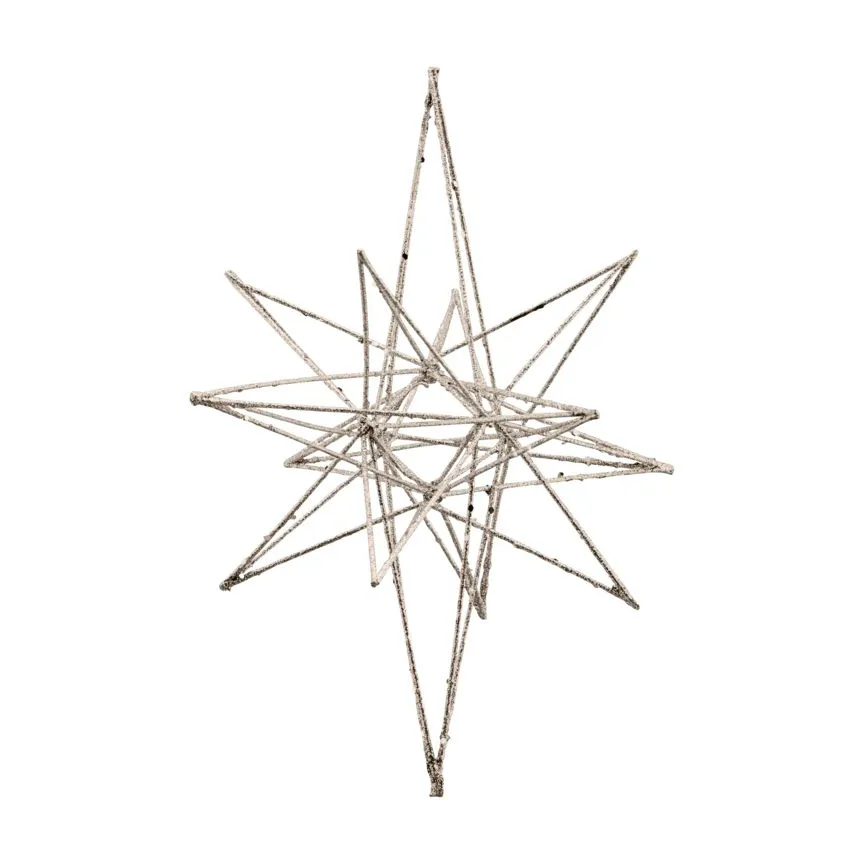 Star Weihnachtsdekoration 14 x 25cm, Champagne House Doctor