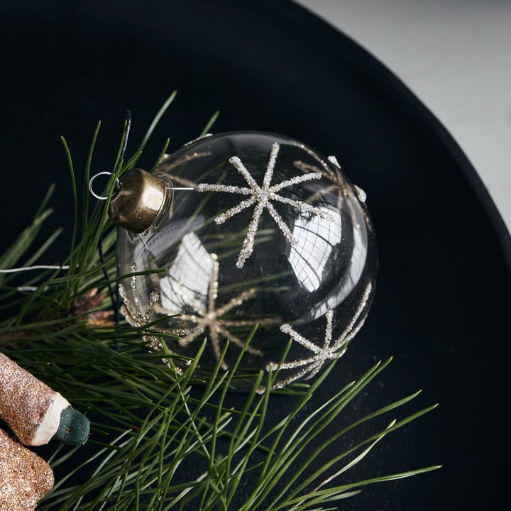 Star Weihnachtskugel Ø8cm, Clear-silber House Doctor