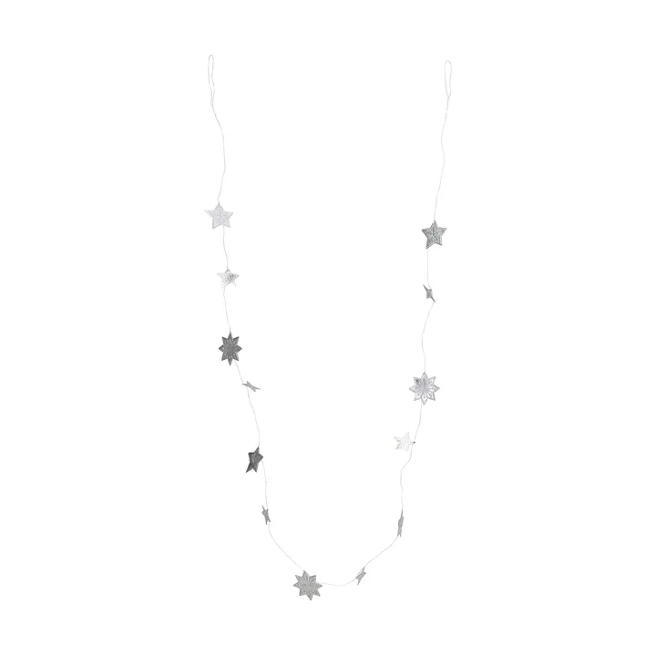 Stars Girlande - Silver finish, 200 cm - House Doctor