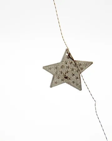 Stars Girlande - Silver finish, 200 cm - House Doctor