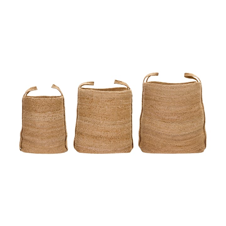 Stella Aufbewahrungskorb 3-teilig - Natur - House Doctor