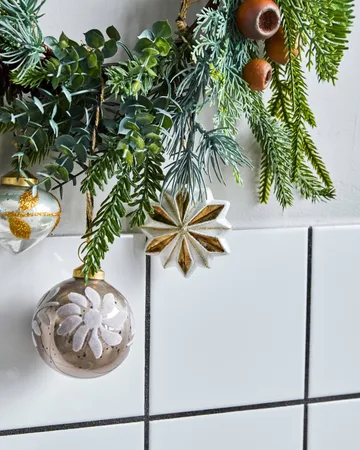 Stella Weihnachtsanhänger 4er Pack - Weiß - House Doctor
