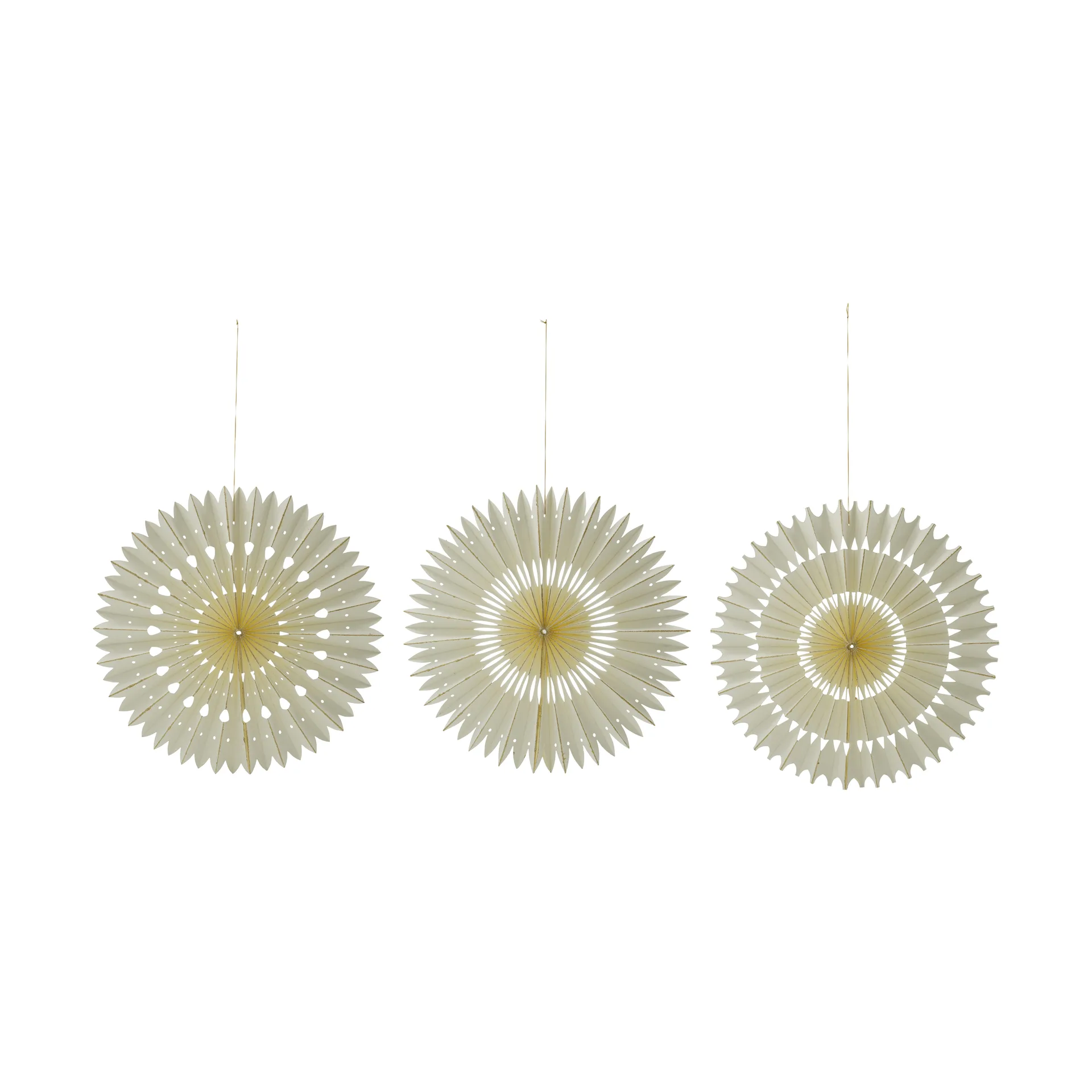 Stelle Weihnachtsanhänger 3er Pack, Off-White, Ø20 cm House Doctor