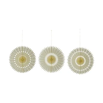 Stelle Weihnachtsanhänger 3er Pack - Off-White, Ø20 cm - House Doctor