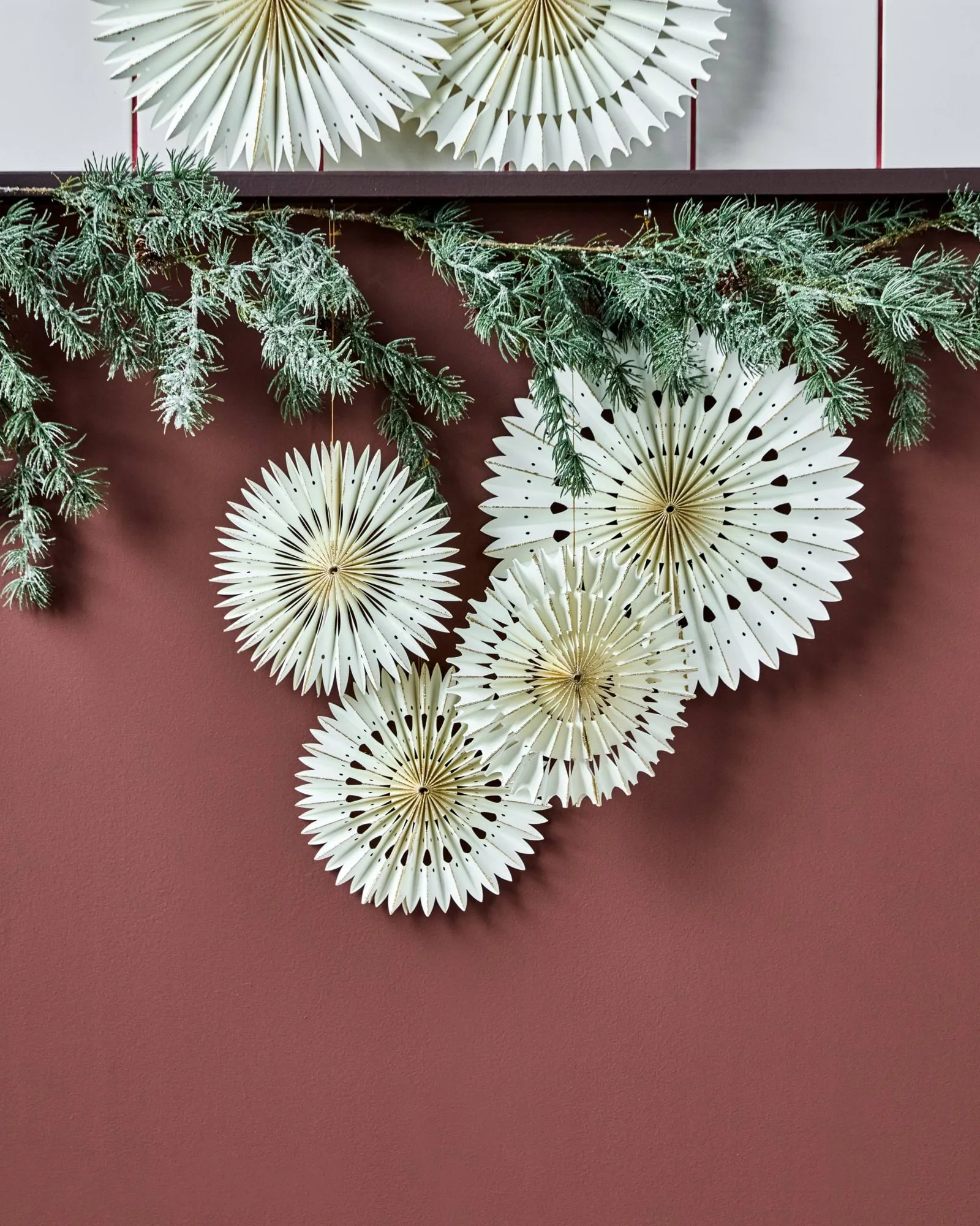 Stelle Weihnachtsanhänger 3er Pack, Off-White, Ø20 cm House Doctor
