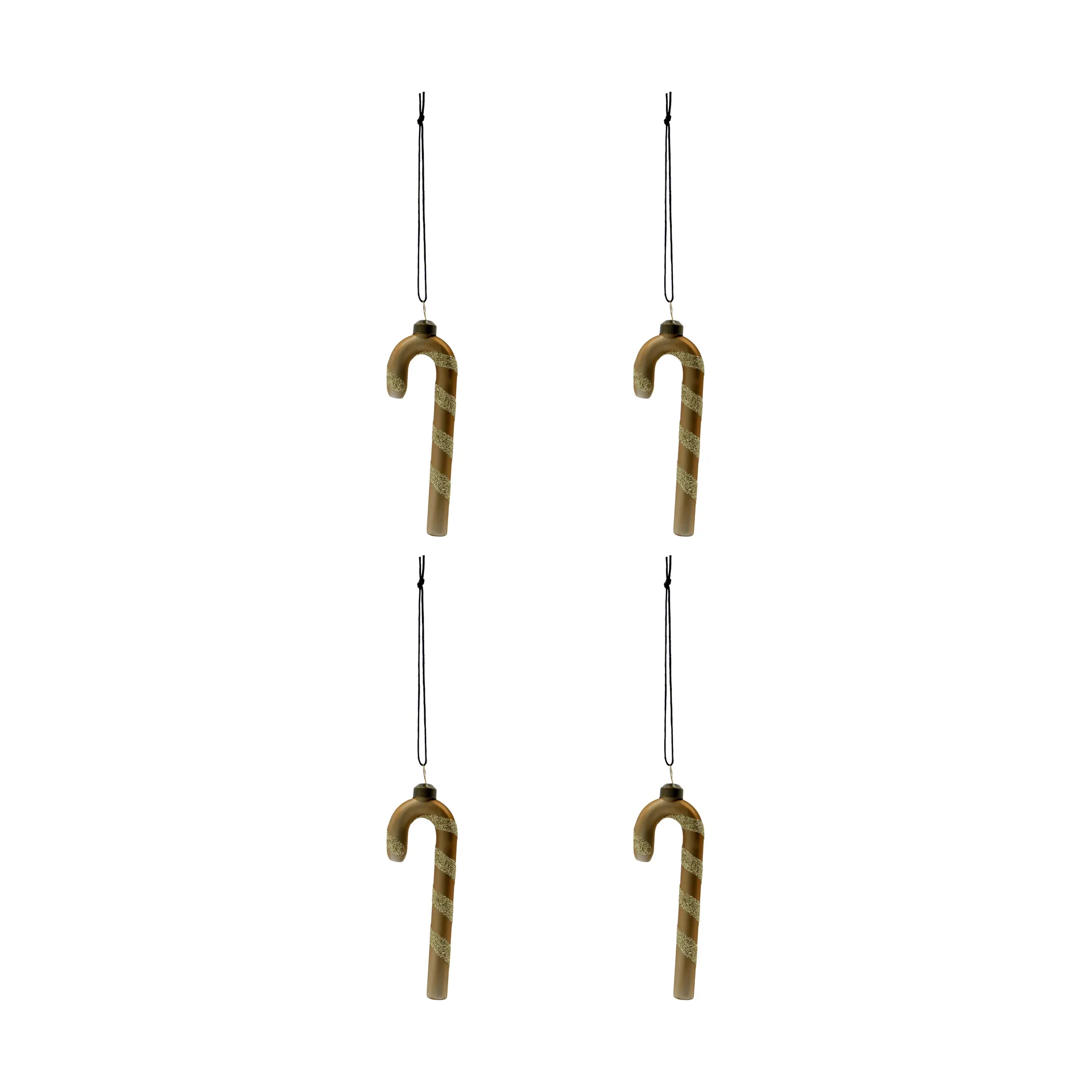 Stick Weihnachtshänger 4er Pack, Gold House Doctor