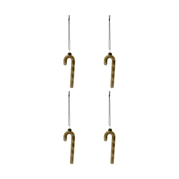 Stick Weihnachtshänger 4er Pack - Gold - House Doctor