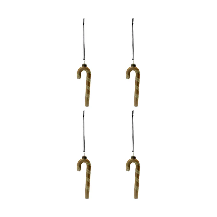 Stick Weihnachtshänger 4er Pack - Gold - House Doctor