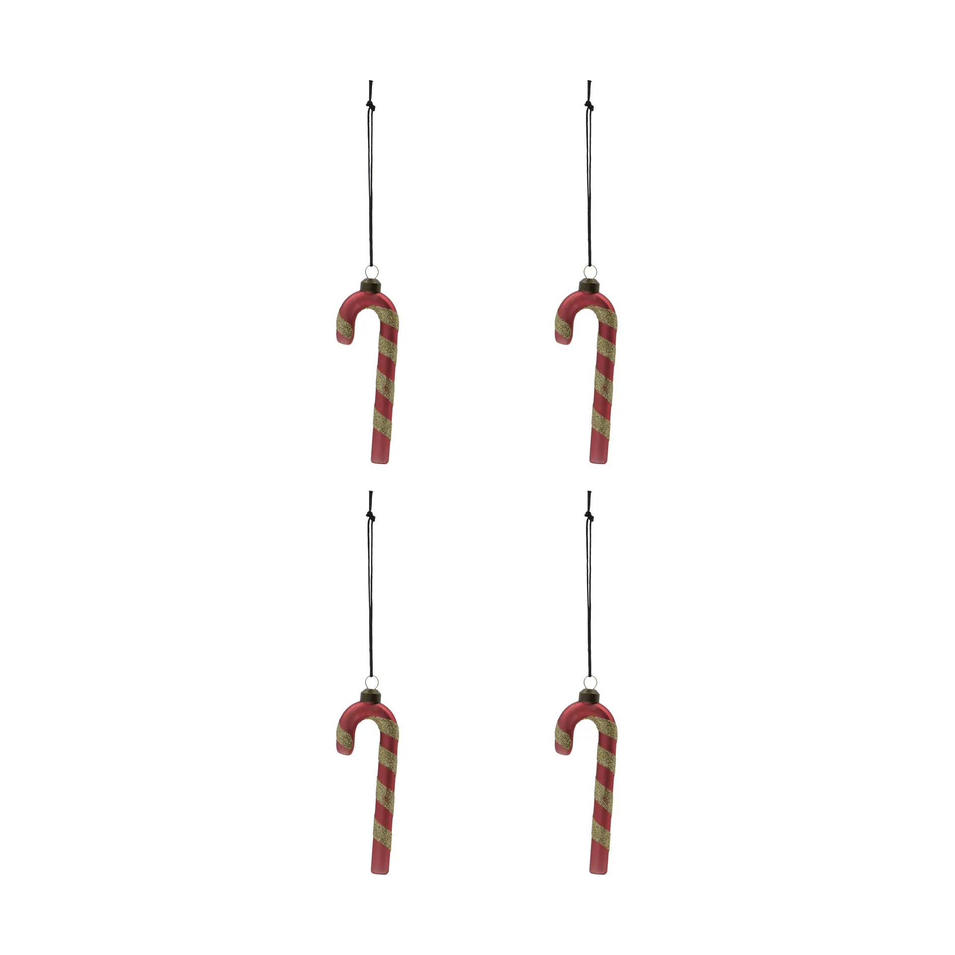 Stick Weihnachtshänger 4er Pack, Staubig Rot House Doctor