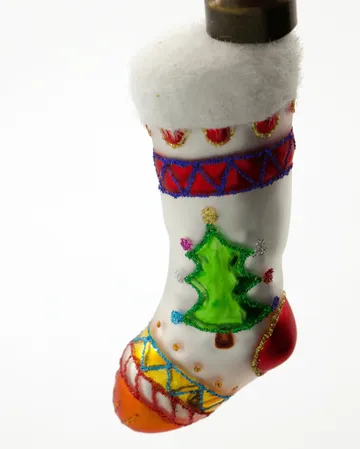 Stok Weihnachtsstrumpf Weihnachtsanhänger 4er Pack - Rot, Weiß - House Doctor