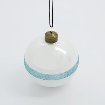 Stripe Weihnachtskugel Ø8cm - Hellblau - House Doctor