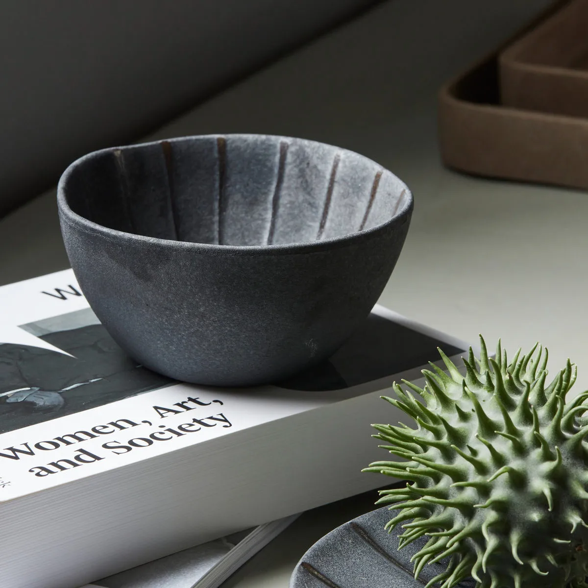 Suns Schale Ø12cm, Dunkelbraun House Doctor