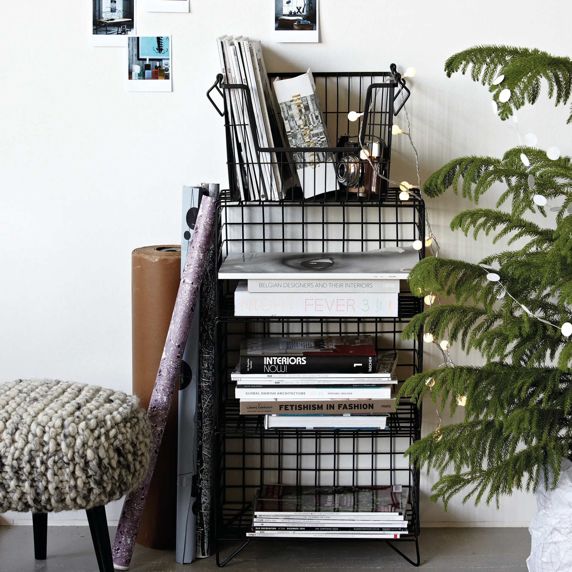 TAW Verwahrungskorb groß, Matt schwarz House Doctor