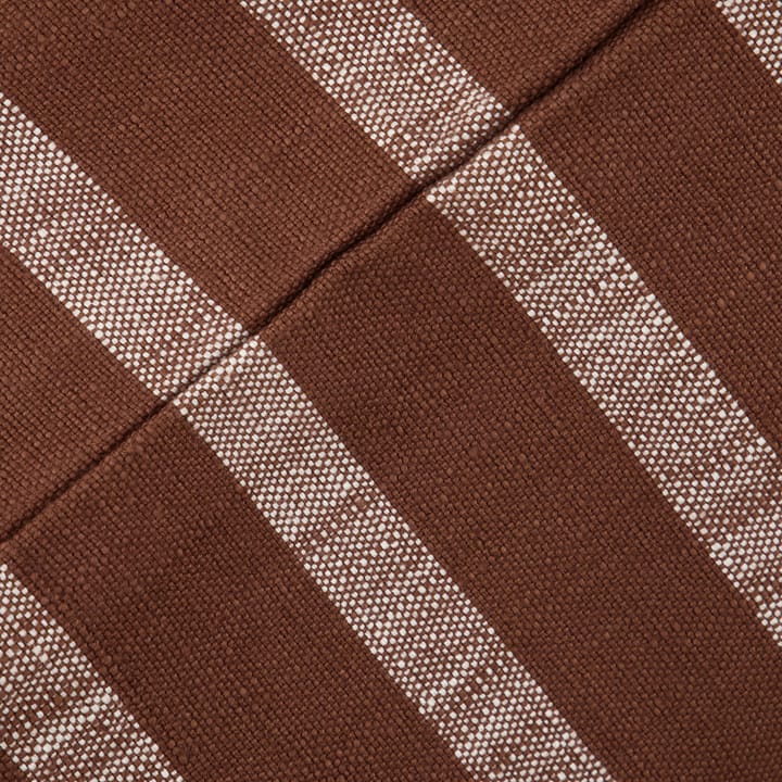 Thame Kissenbezug gestreift 50 x 50cm - Brown - House Doctor