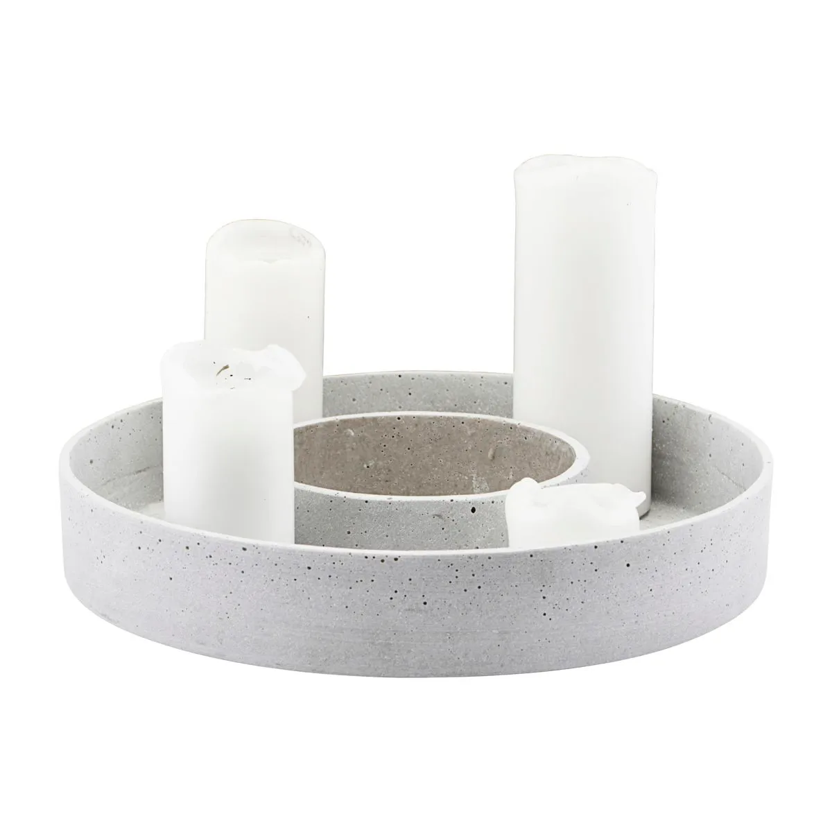 The Ring Kerzenhalter für Blockkerzen, Beton House Doctor