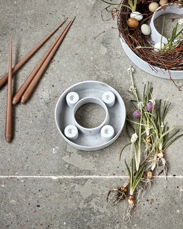 The Ring Kerzenhalter - Grey - House Doctor