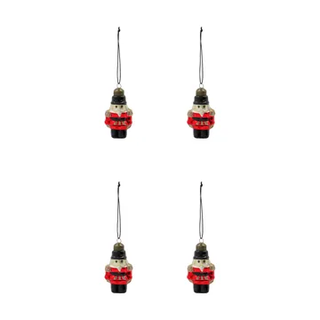 Tino Weihnachtsanhänger 4er Pack - Rot - House Doctor